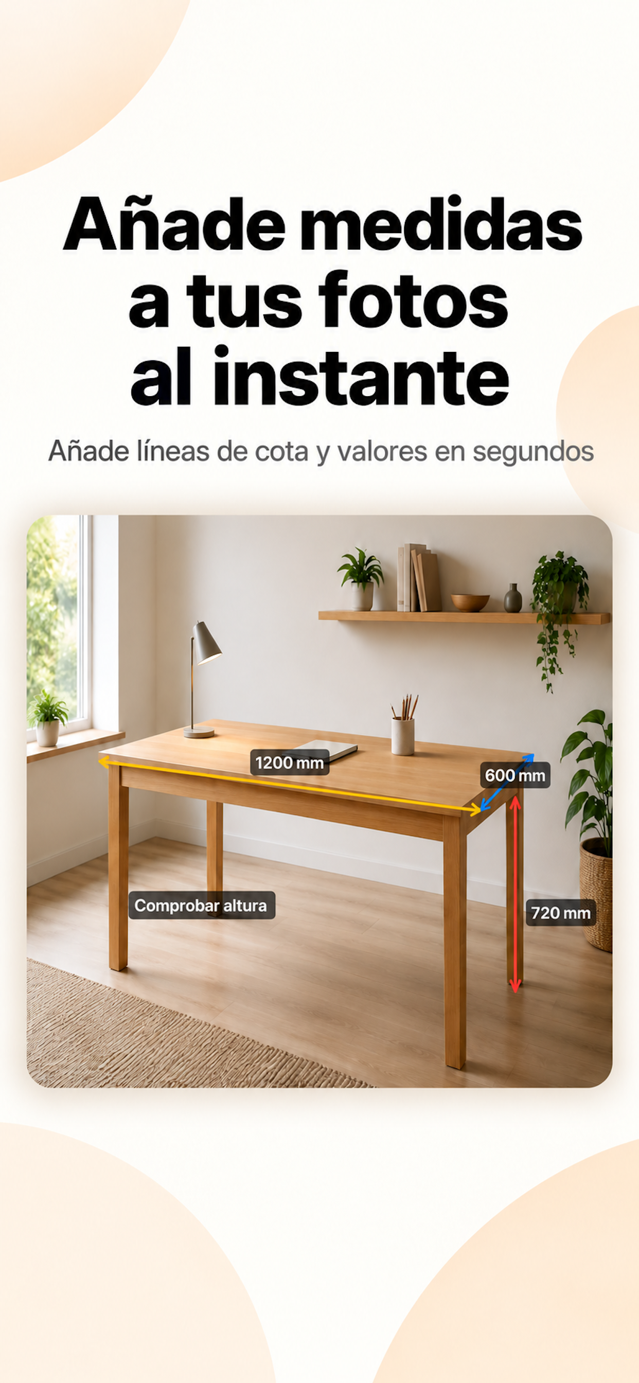Ejemplo de Dim Note con medidas añadidas a una foto