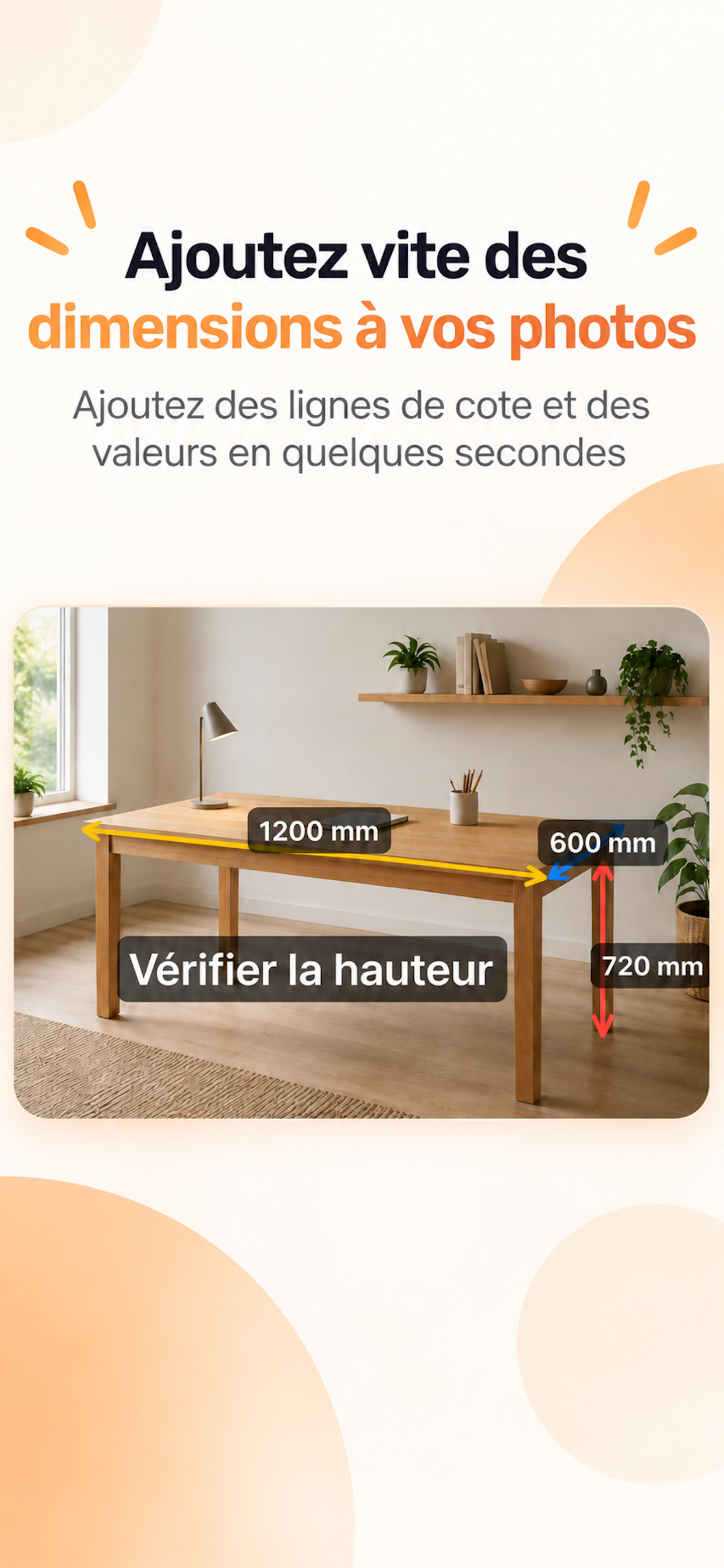 Exemple Dim Note avec des dimensions ajoutées à une photo